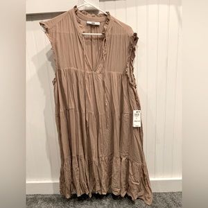 Knee length flowy dress